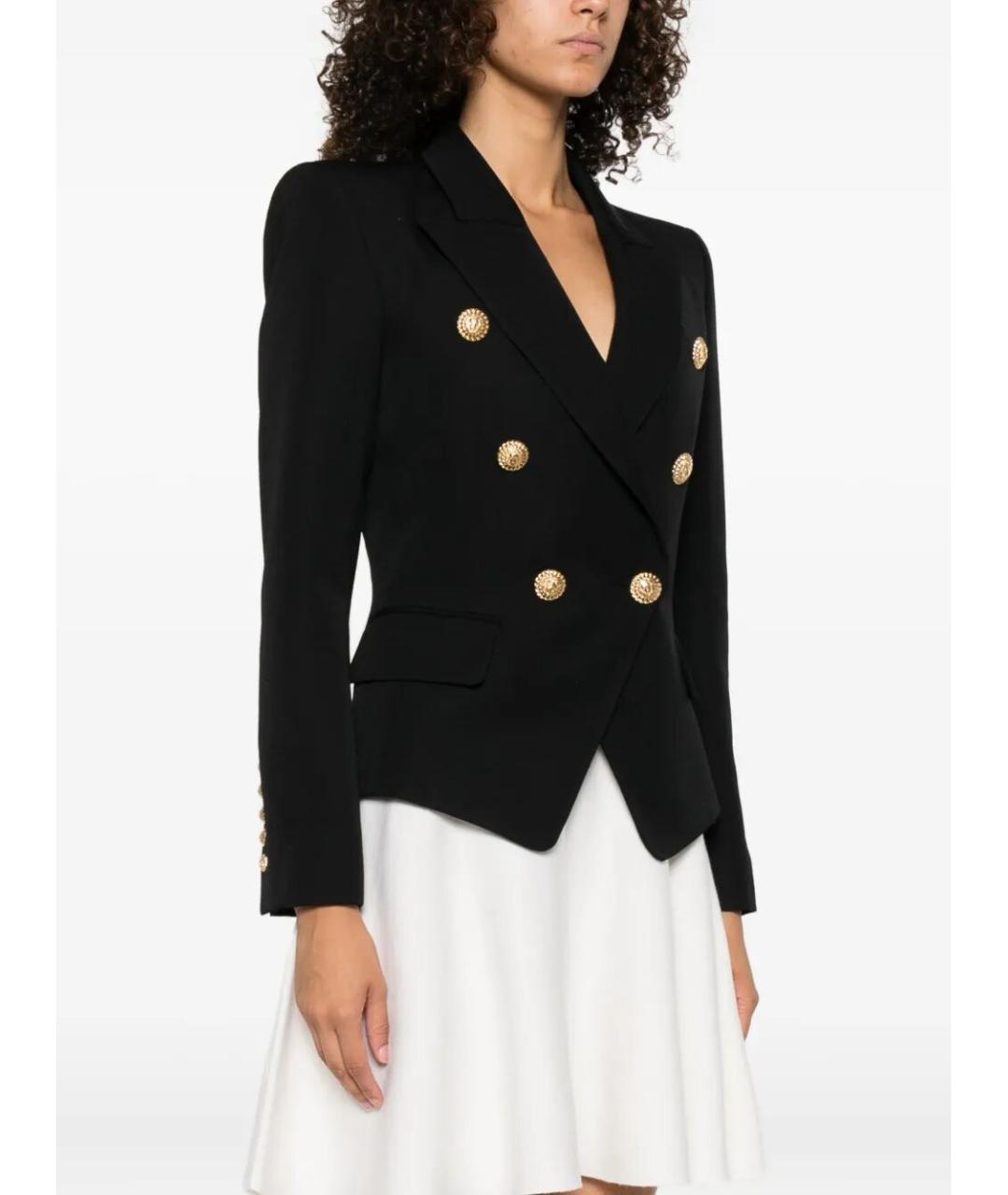 BALMAIN Черный шерстяной жакет/пиджак, фото 4