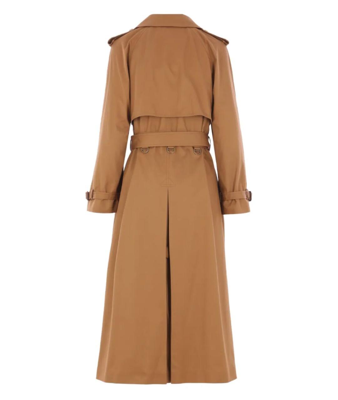 CHLOE Коричневый хлопковый тренч/плащ, фото 2