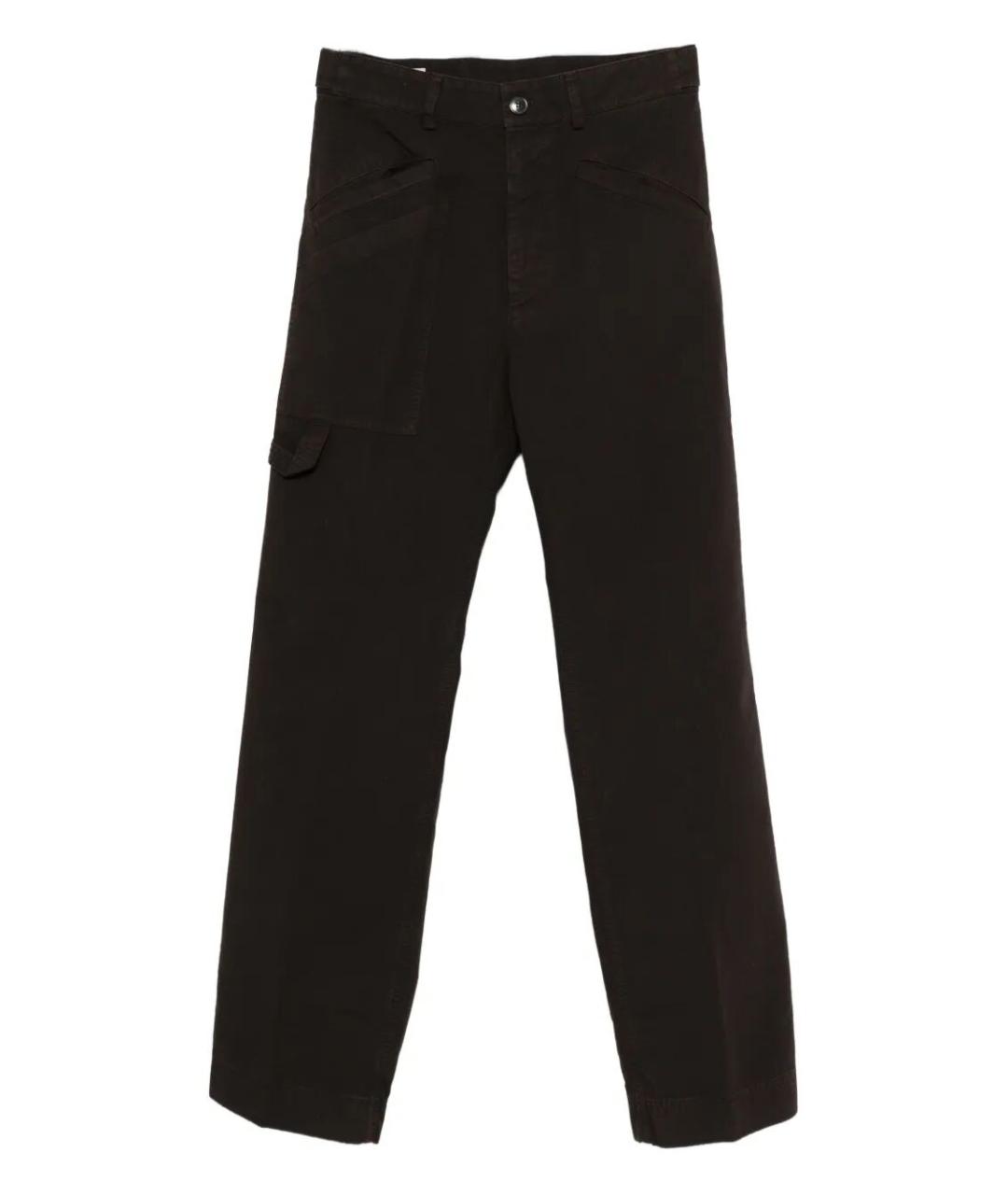 DRIES VAN NOTEN Коричневые хлопковые повседневные брюки, фото 1