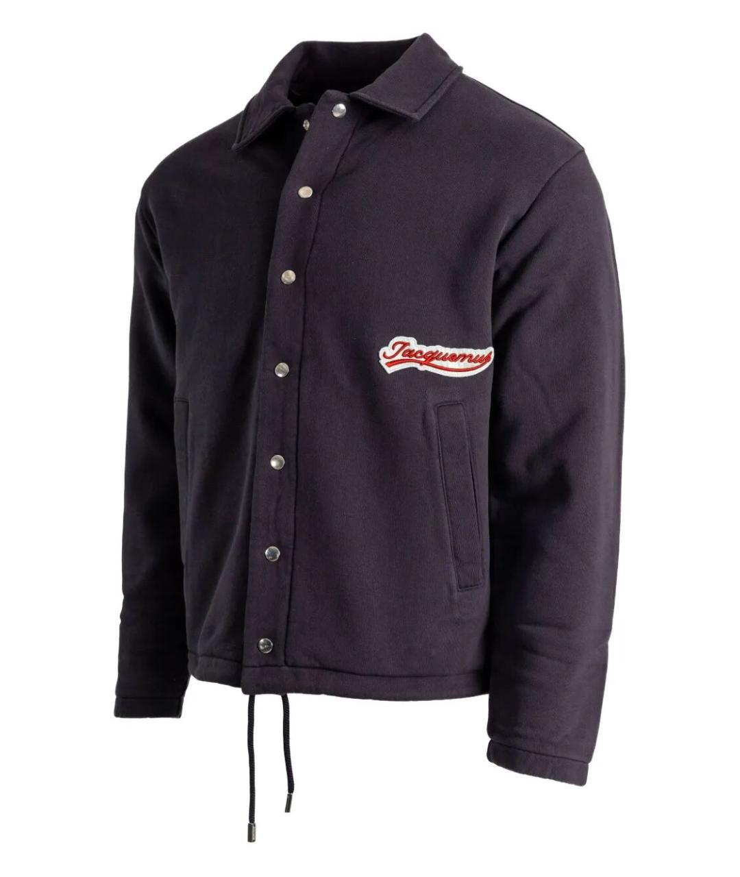 JACQUEMUS Темно-синяя хлопковая куртка, фото 3