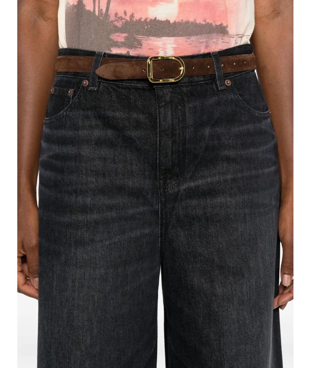 CHLOE Черные хлопковые прямые джинсы, фото 3