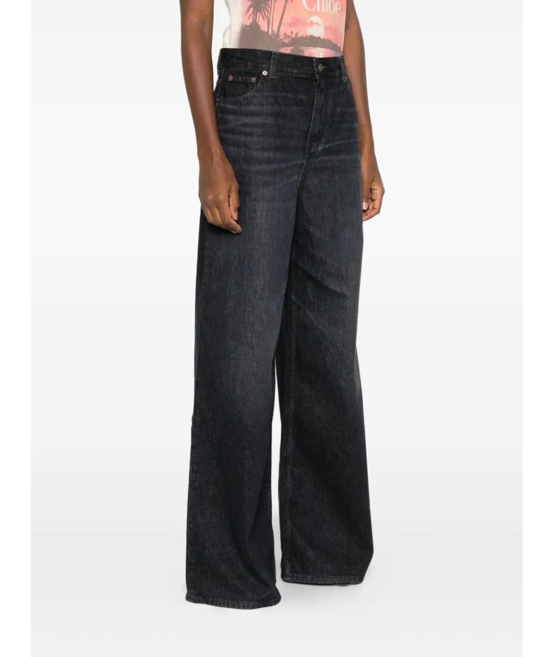 CHLOE Черные хлопковые прямые джинсы, фото 5