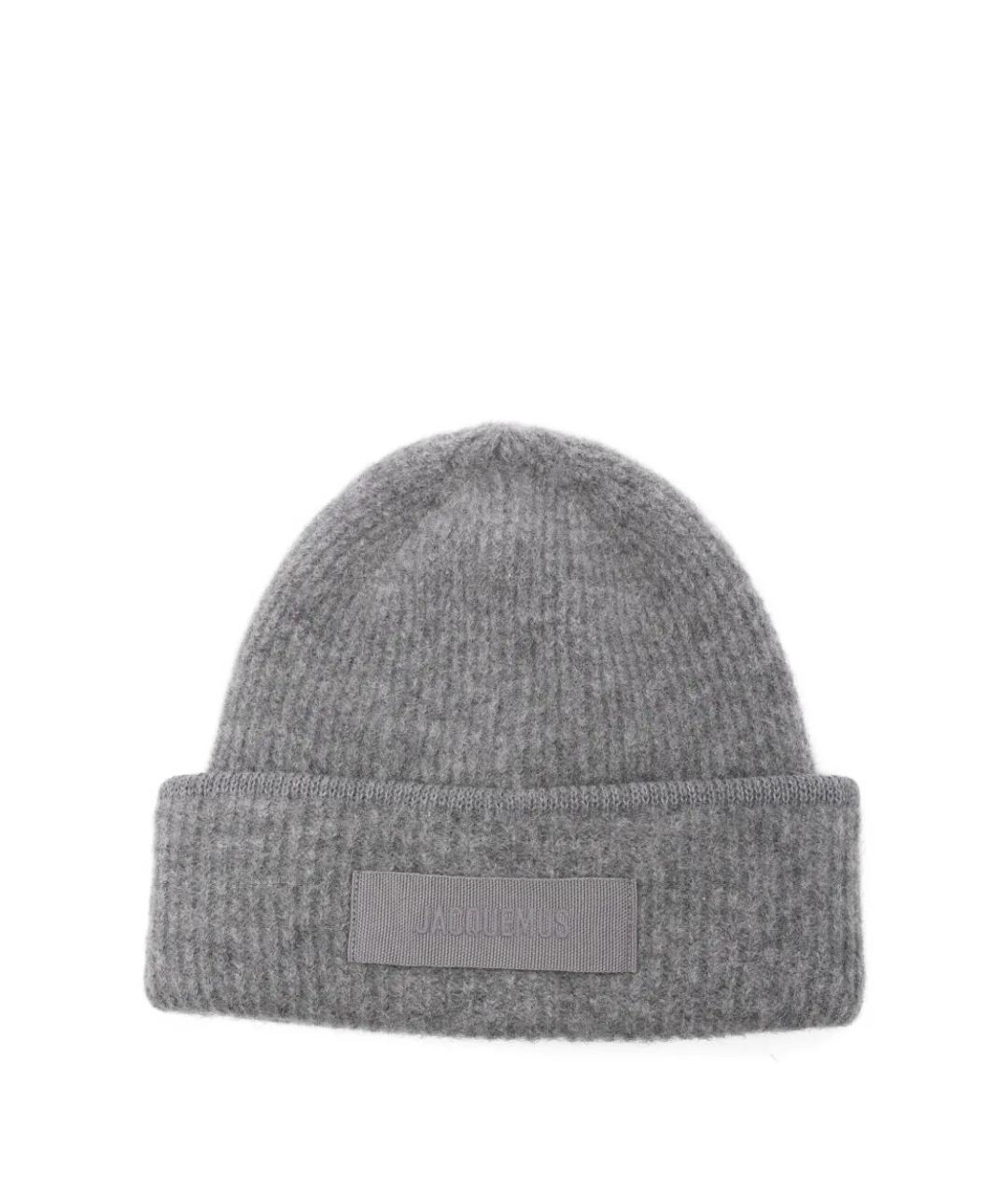 JACQUEMUS Серая шерстяная шапка, фото 1