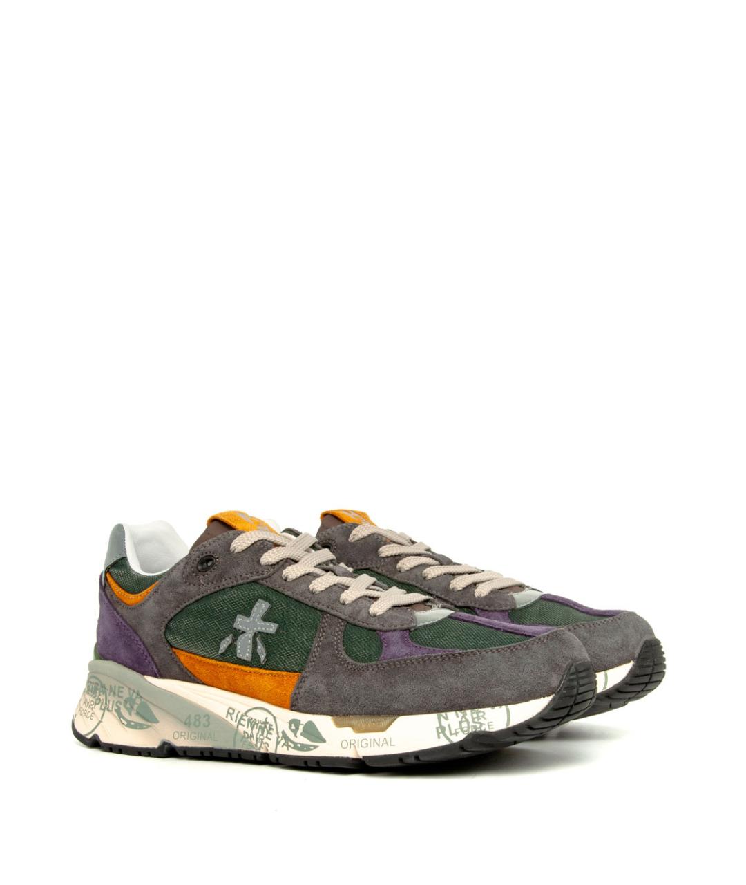 PREMIATA Мульти кожаные низкие кроссовки / кеды, фото 2