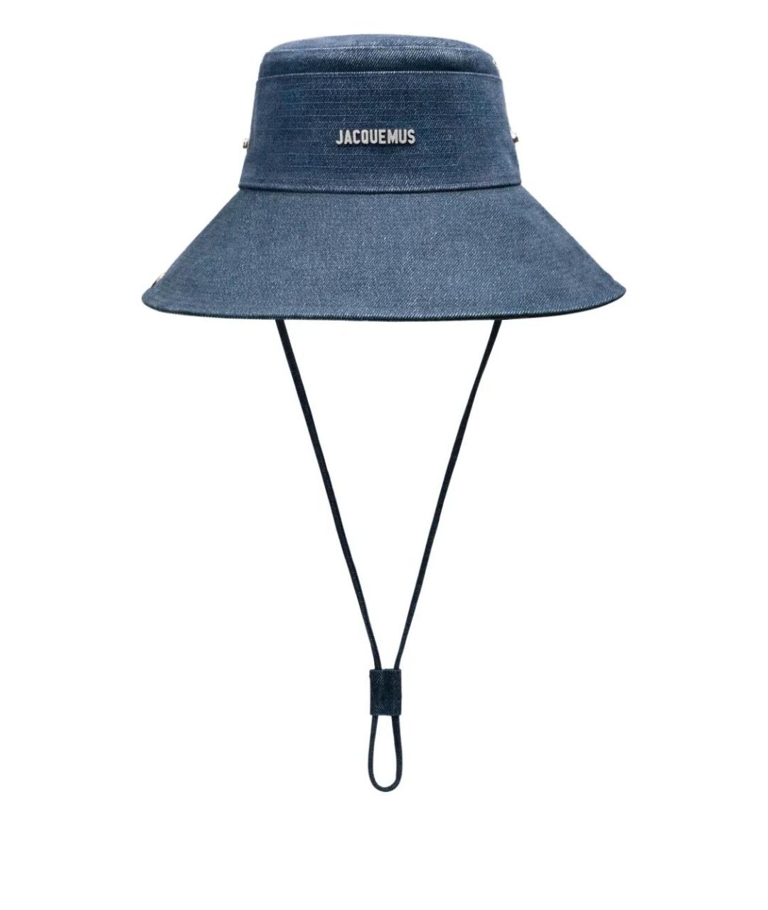 JACQUEMUS Синяя хлопковая шляпа, фото 1