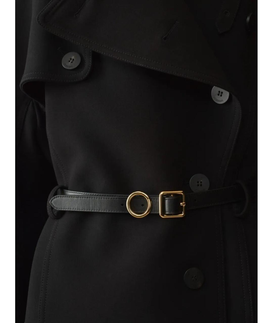 JACQUEMUS Черный кожаный ремень, фото 2