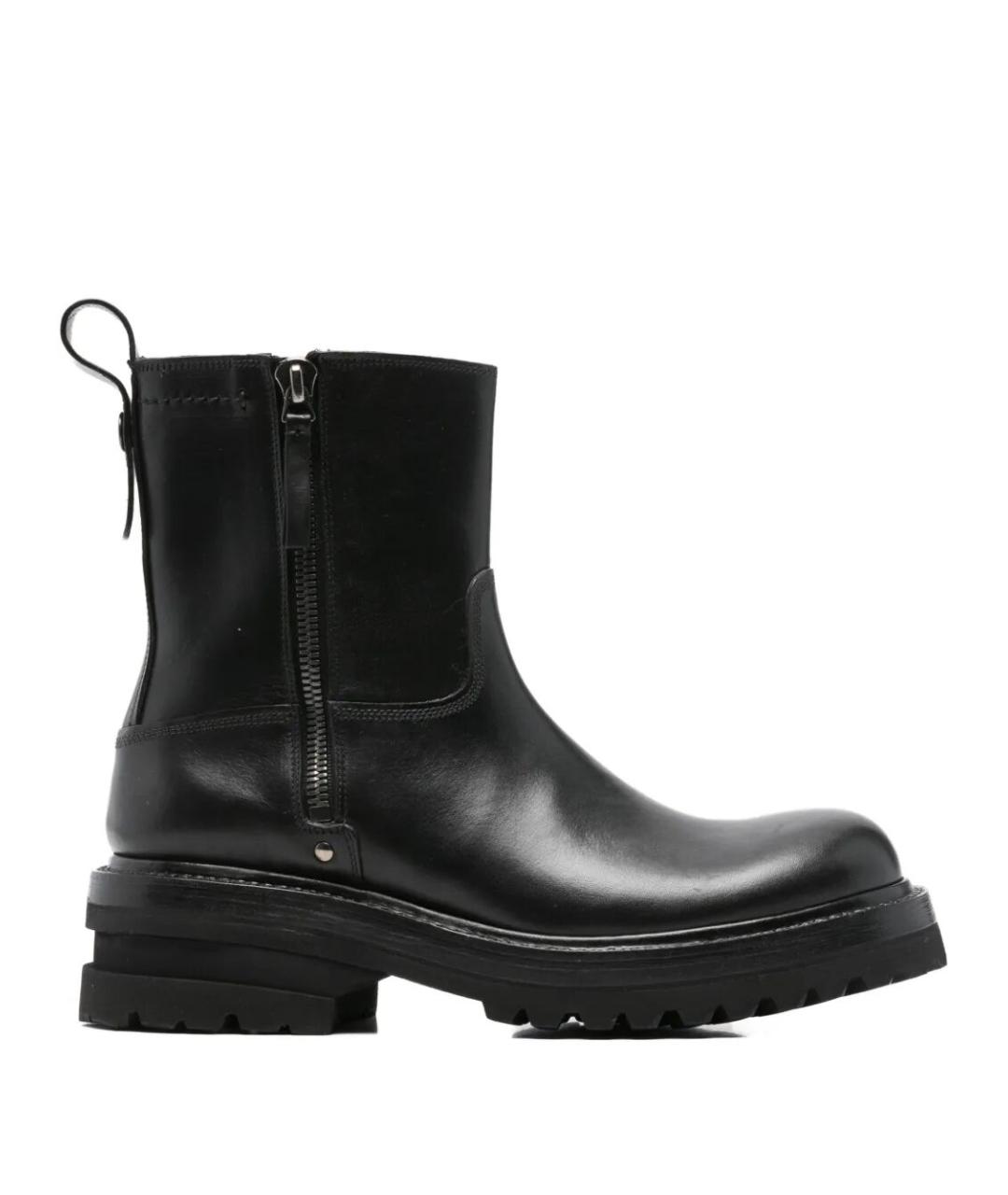 PREMIATA Черные кожаные высокие ботинки, фото 1