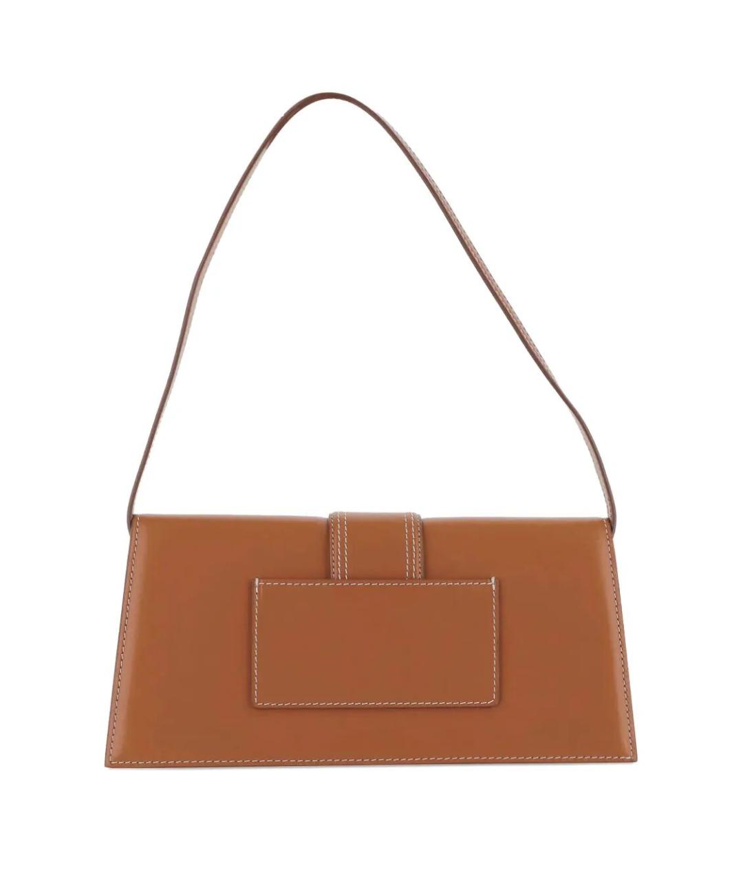 JACQUEMUS Коричневая кожаная сумка через плечо, фото 2