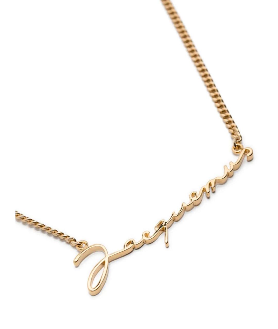 JACQUEMUS Золотая латунная подвеска, фото 3