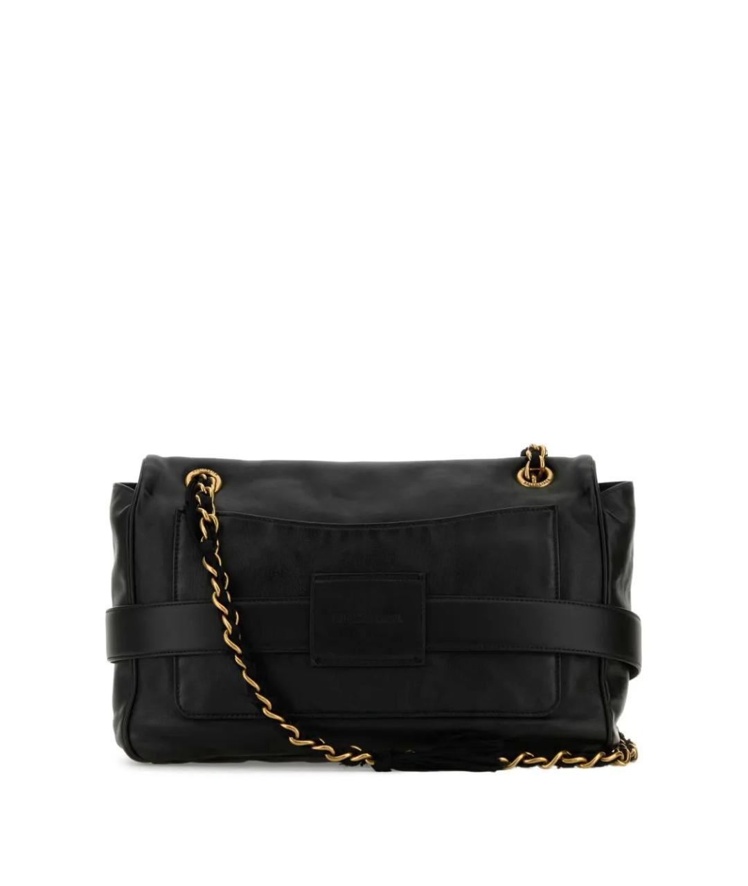 BALENCIAGA Черная кожаная сумка через плечо, фото 2