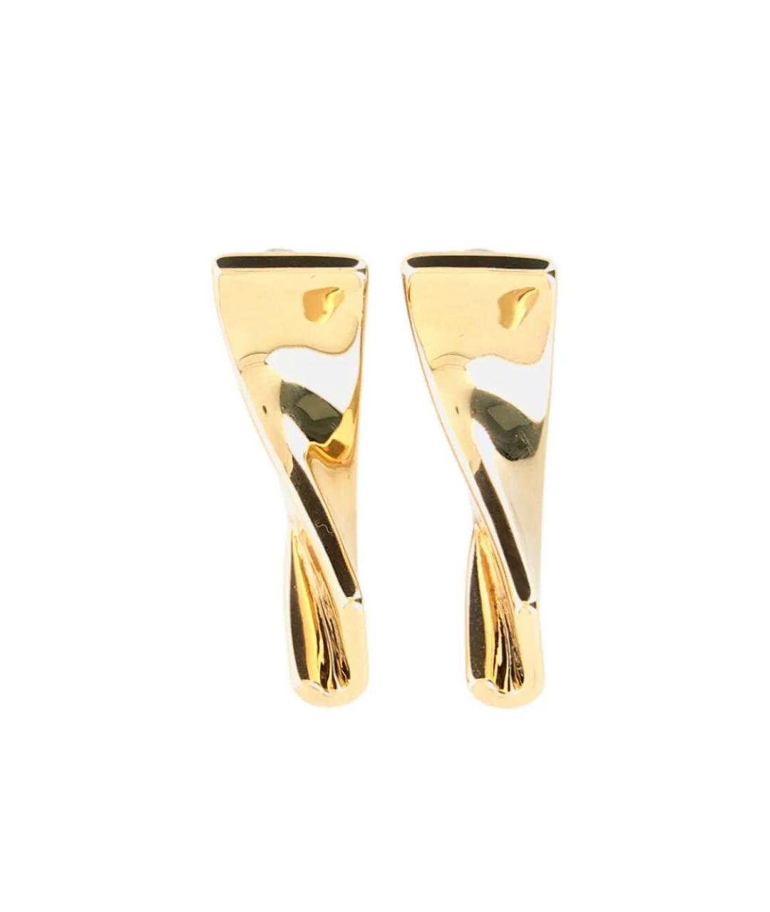JACQUEMUS Золотые металлические серьги, фото 1