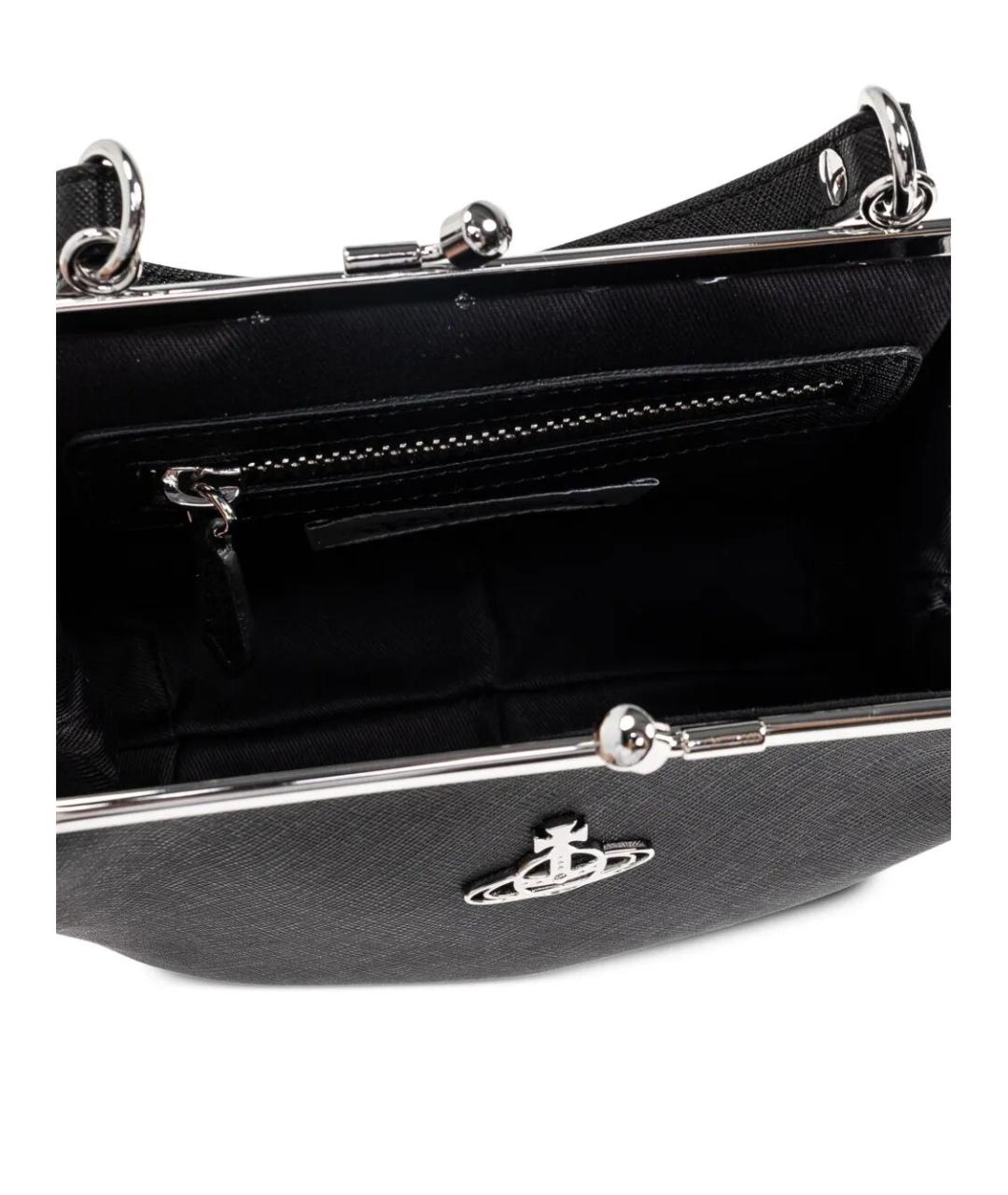 VIVIENNE WESTWOOD Черная сумка тоут из искусственной кожи, фото 6