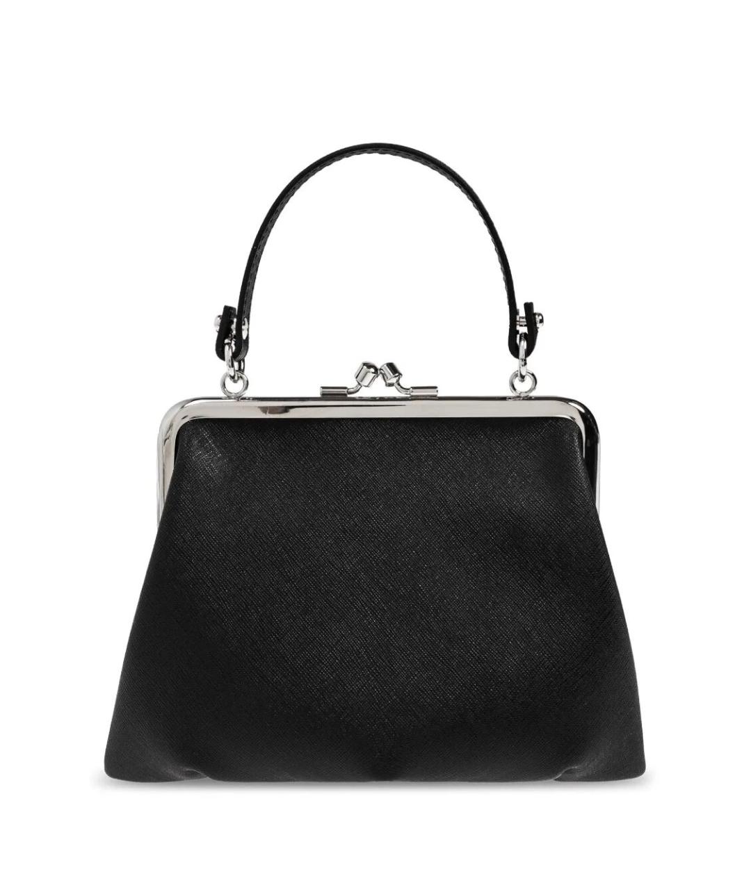 VIVIENNE WESTWOOD Черная сумка тоут из искусственной кожи, фото 4