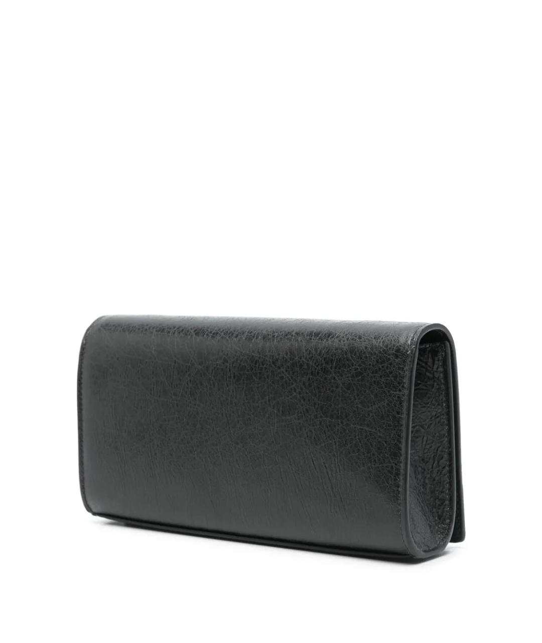 BALENCIAGA Черная кожаная сумка через плечо, фото 1