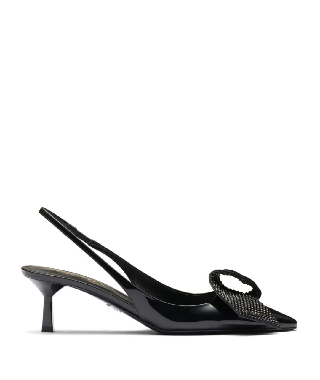 PRADA Черные туфли из лакированной кожи, фото 1