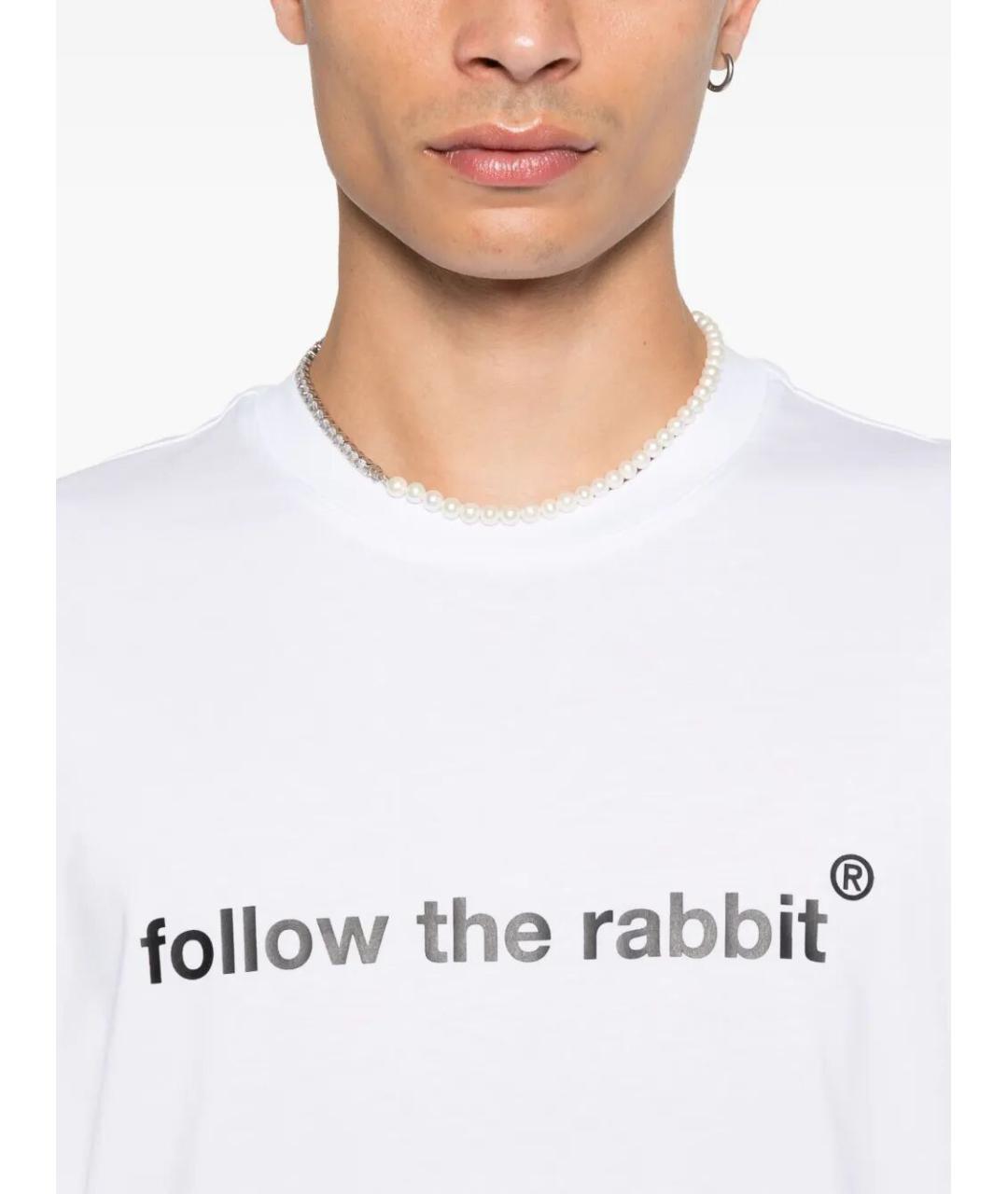 MSGM Белая хлопковая футболка, фото 4