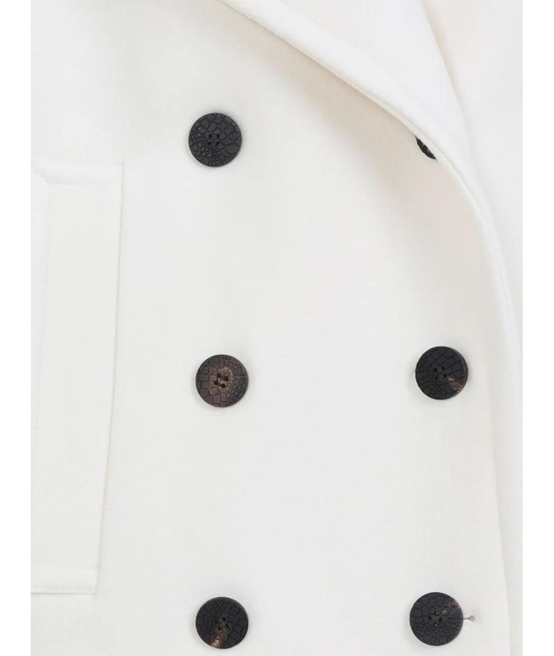 JACQUEMUS Белое шерстяное пальто, фото 3