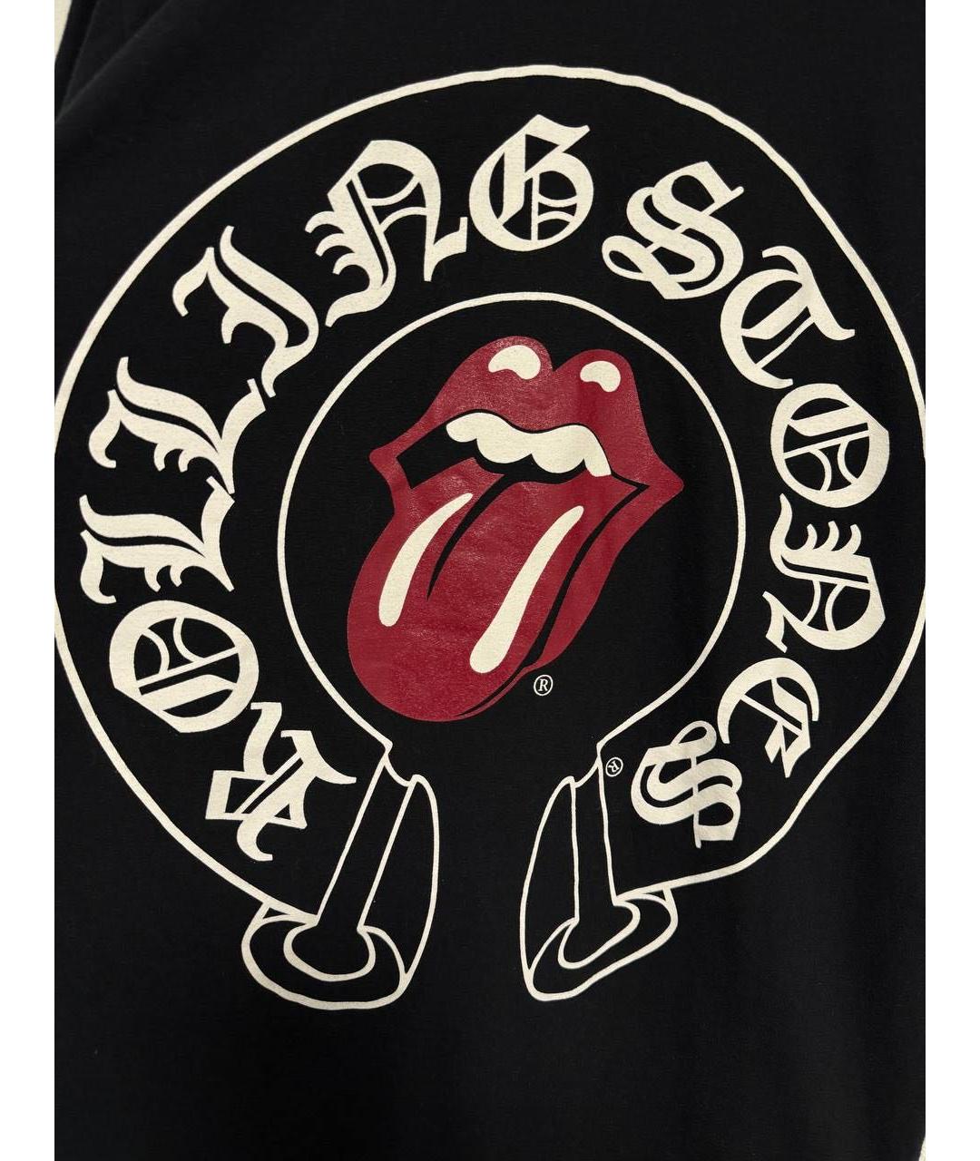 CHROME HEARTS Черная хлопковая футболка, фото 4