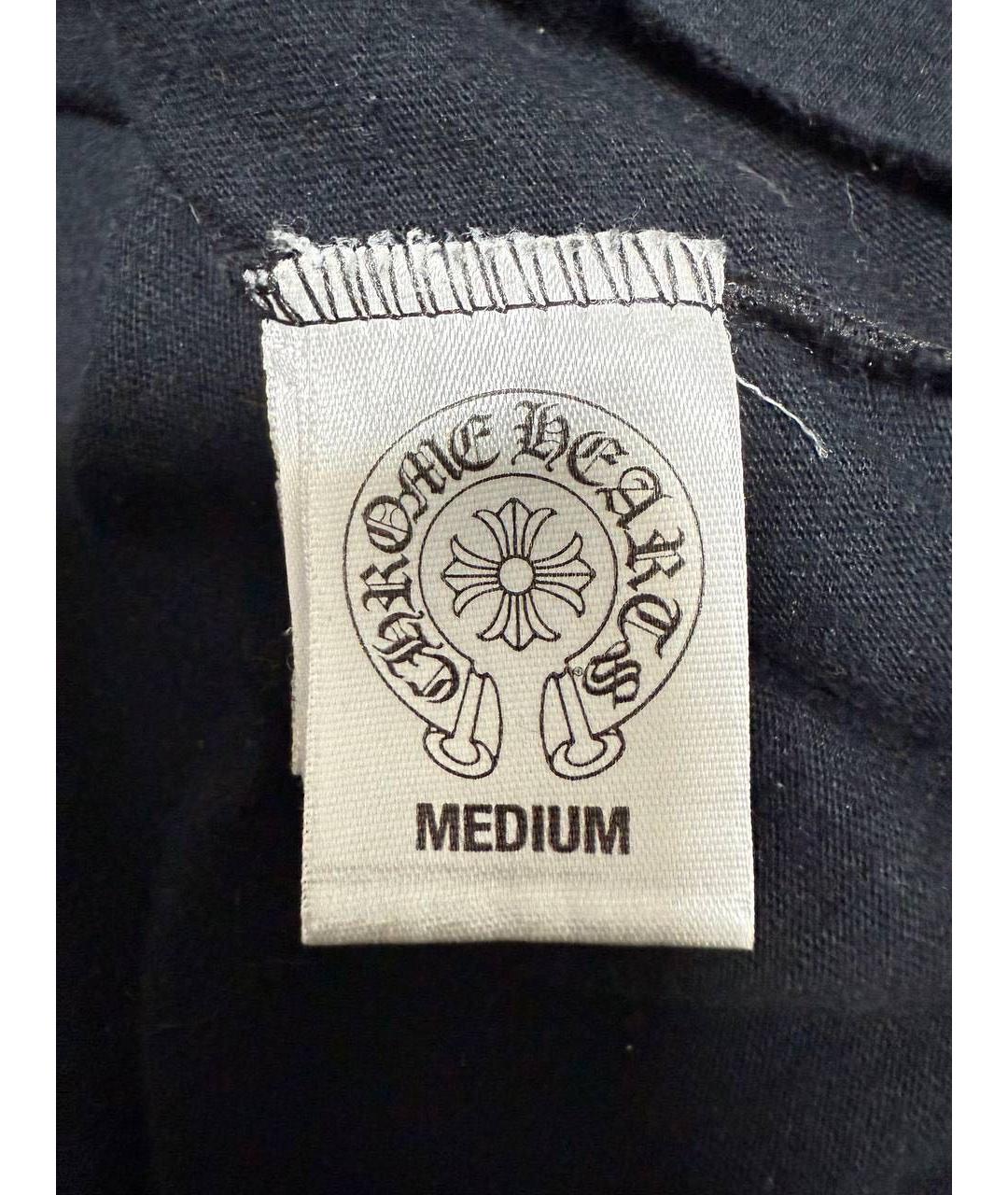 CHROME HEARTS Черная хлопковая футболка, фото 5