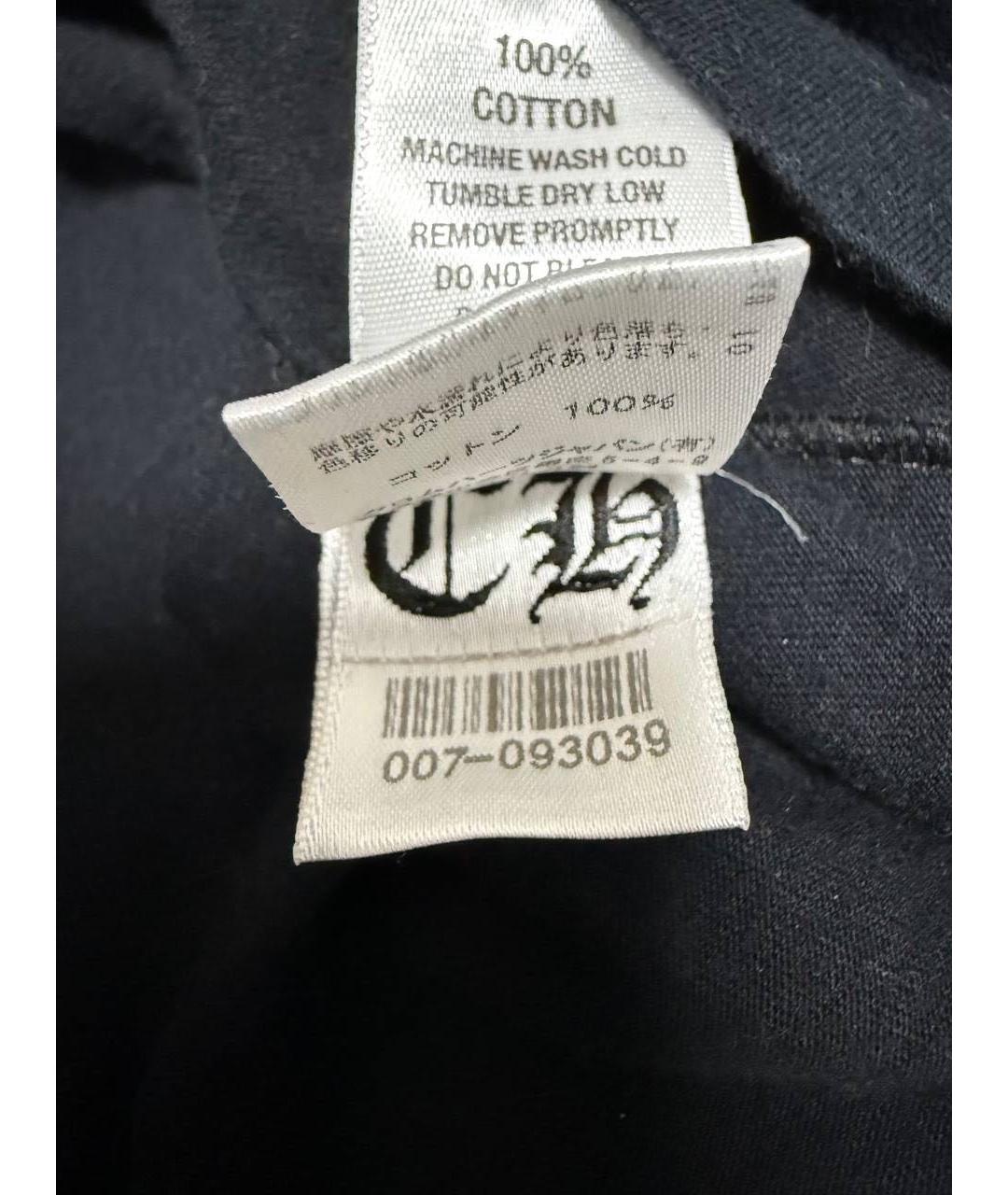 CHROME HEARTS Черная хлопковая футболка, фото 6