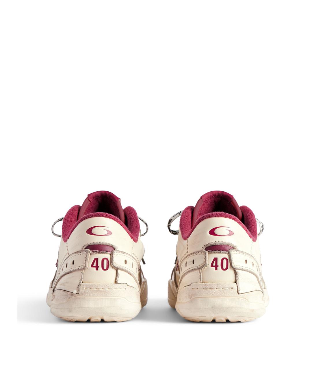 BALENCIAGA Белые кожаные кроссовки, фото 3