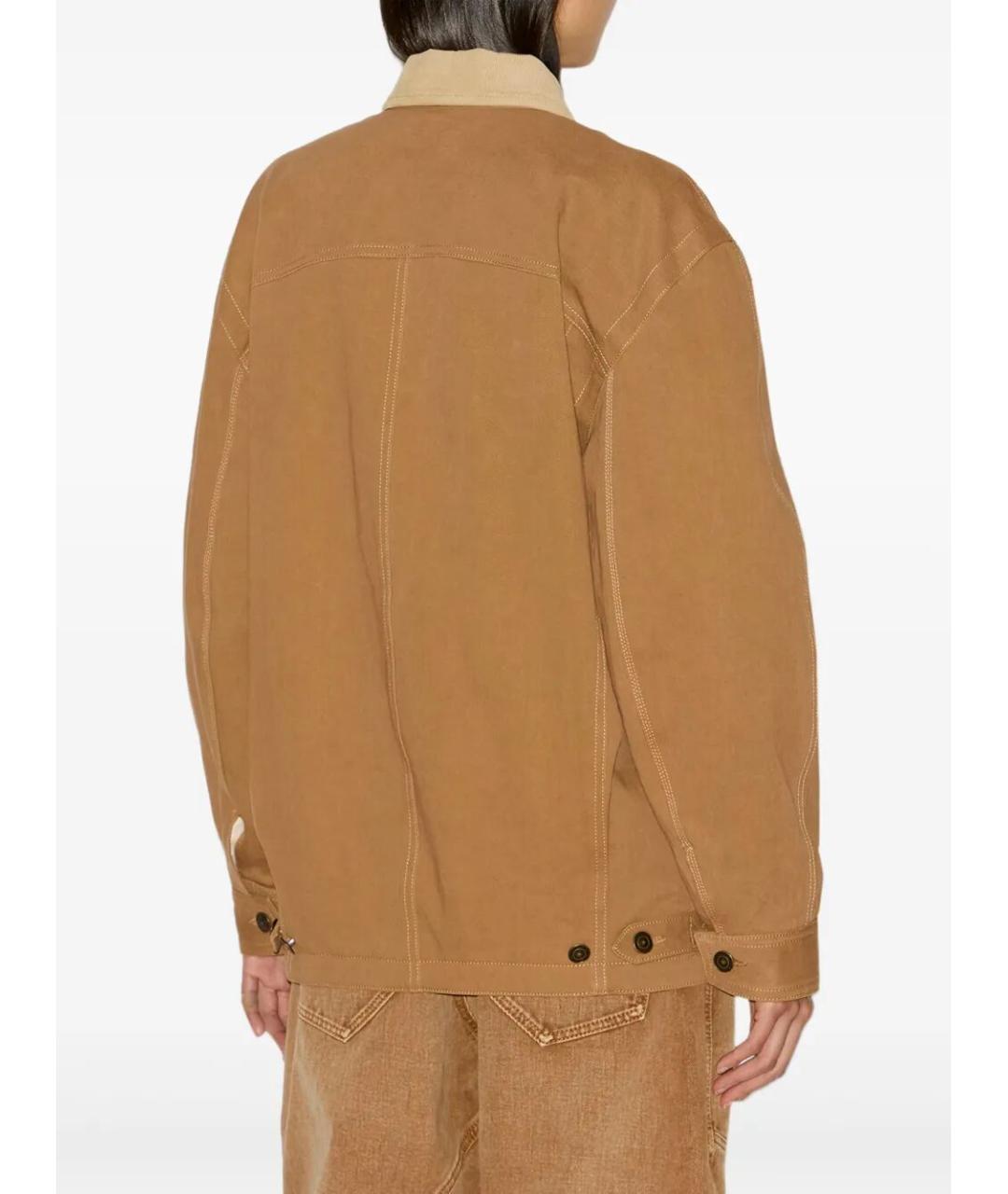 ISABEL MARANT Бежевая хлопковая куртка, фото 3