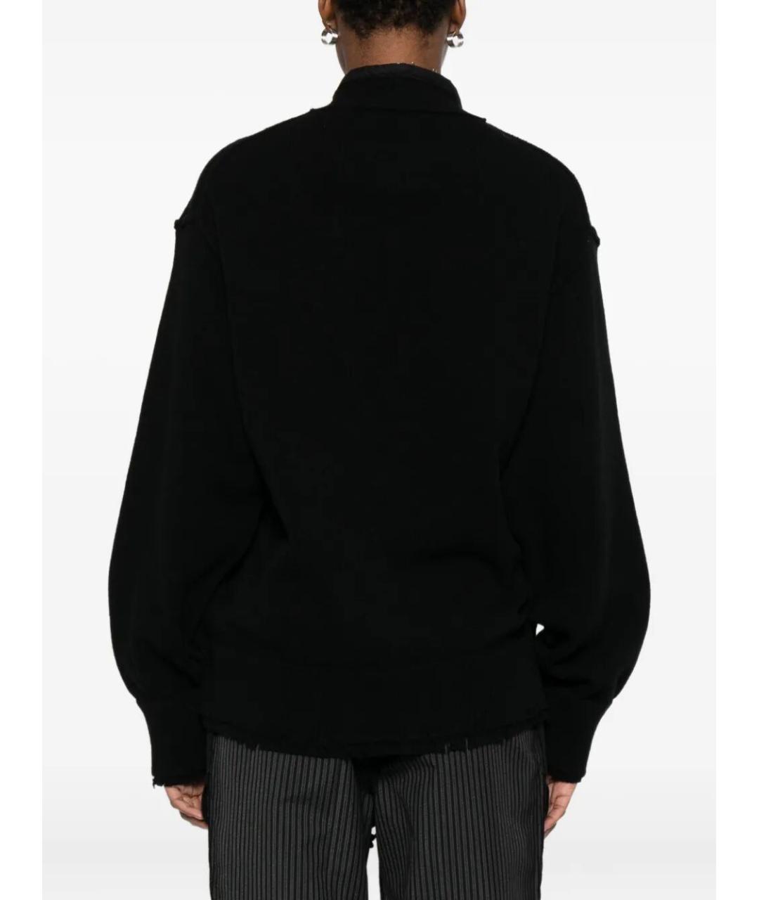 FEDERICO CINA Черный полиэстеровый кардиган, фото 3