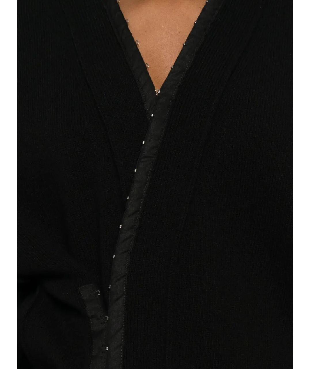 FEDERICO CINA Черный полиэстеровый кардиган, фото 4