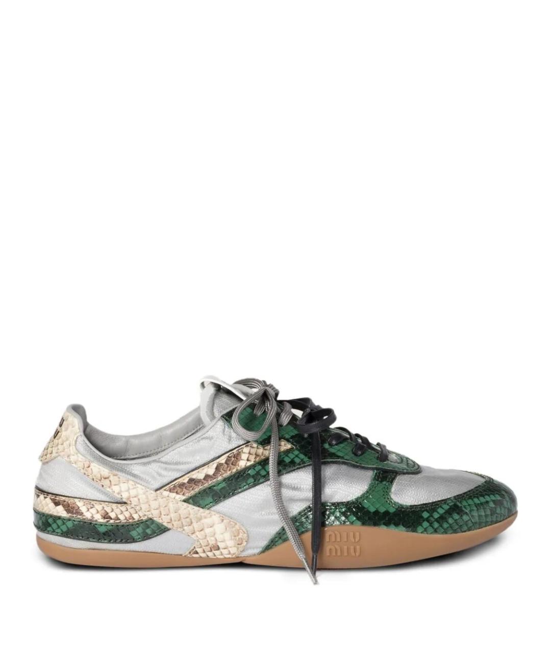 MIU MIU Мульти текстильные кроссовки, фото 1