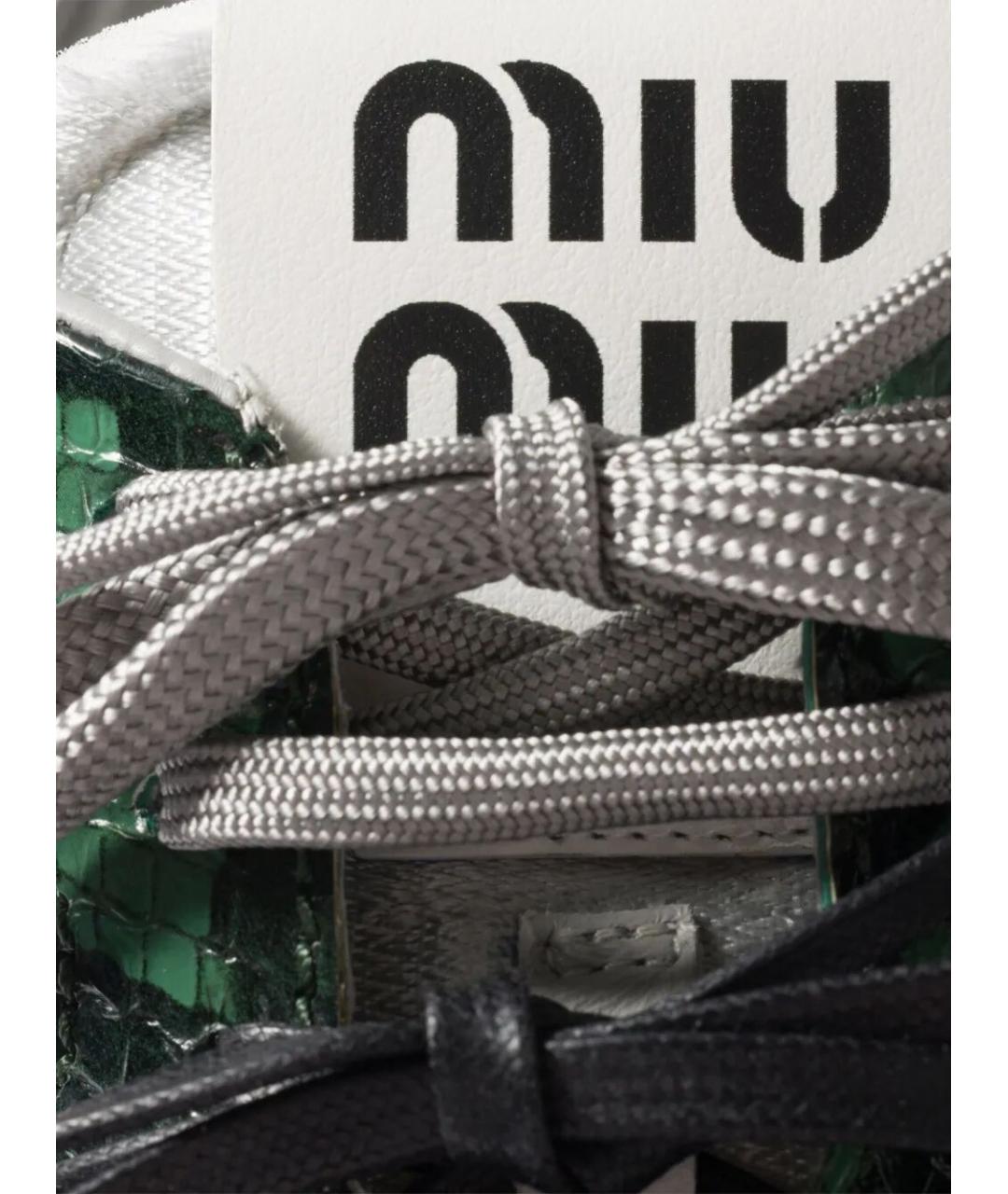 MIU MIU Мульти текстильные кроссовки, фото 4