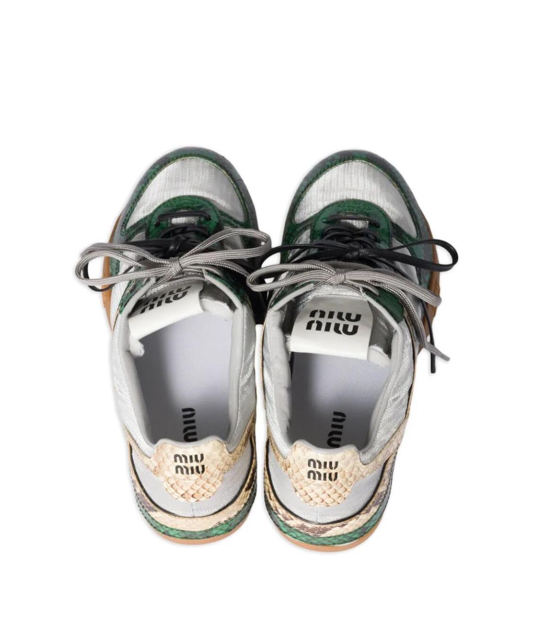 MIU MIU Мульти текстильные кроссовки, фото 3
