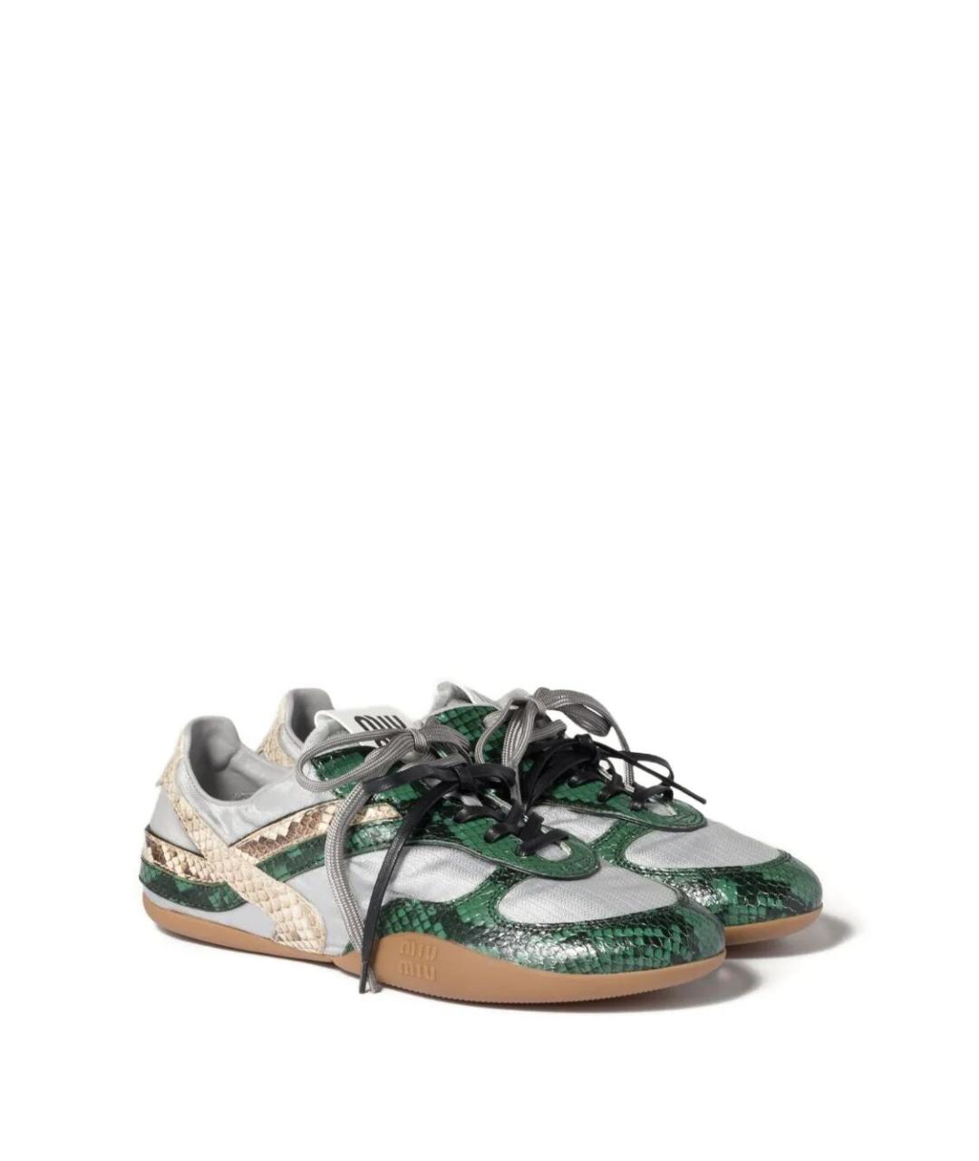 MIU MIU Мульти текстильные кроссовки, фото 2