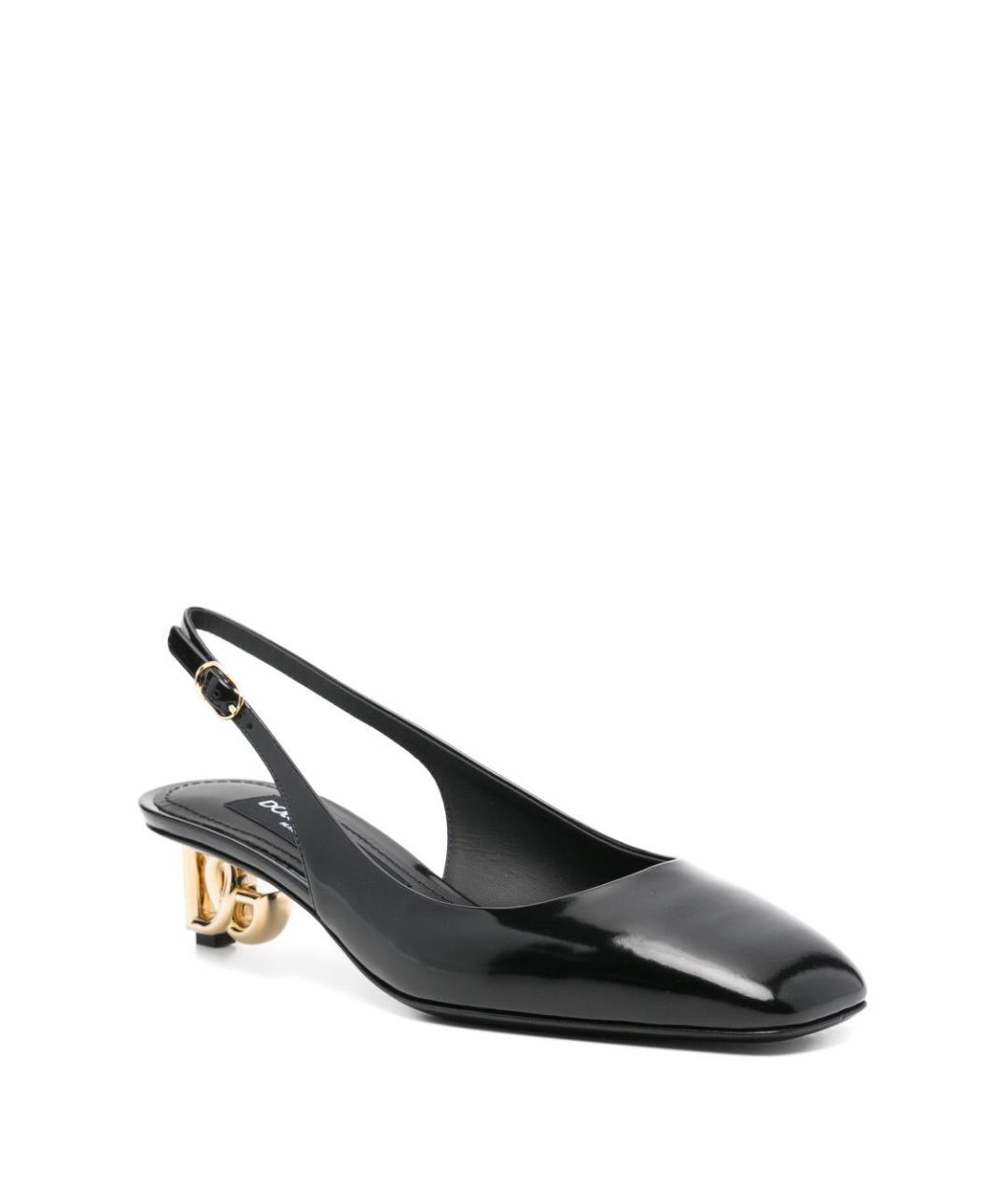 DOLCE&GABBANA Черные туфли из лакированной кожи, фото 2