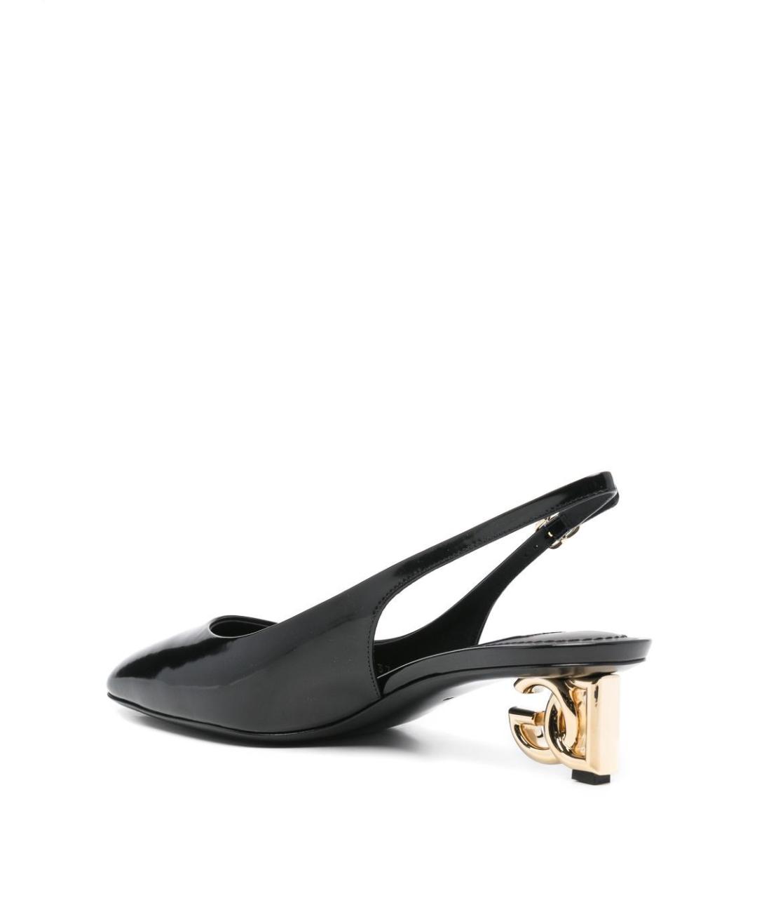 DOLCE&GABBANA Черные туфли из лакированной кожи, фото 3