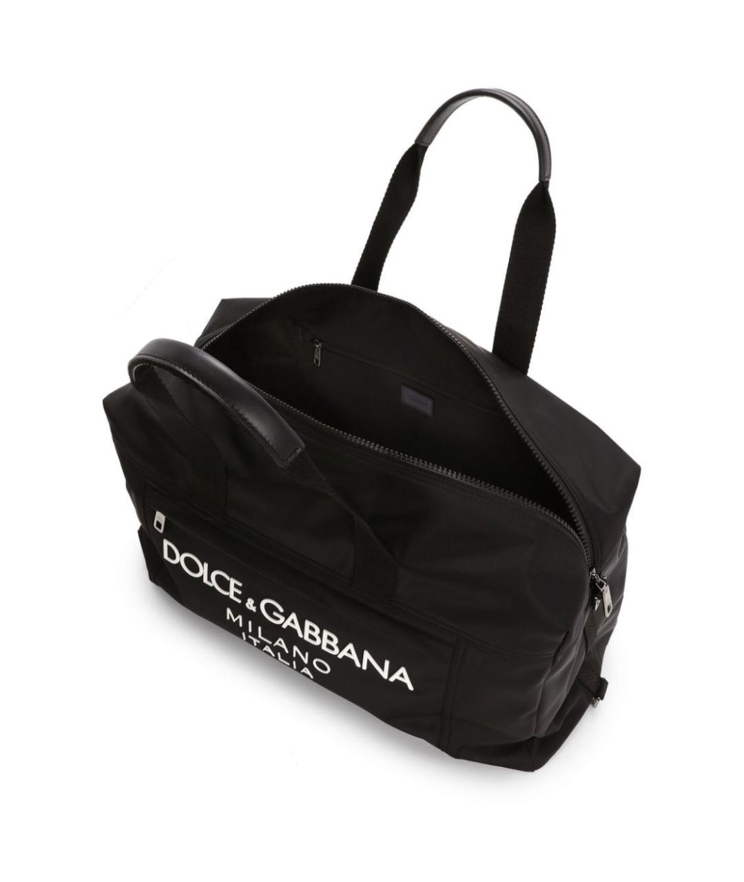 DOLCE&GABBANA Черная сумка тоут, фото 2