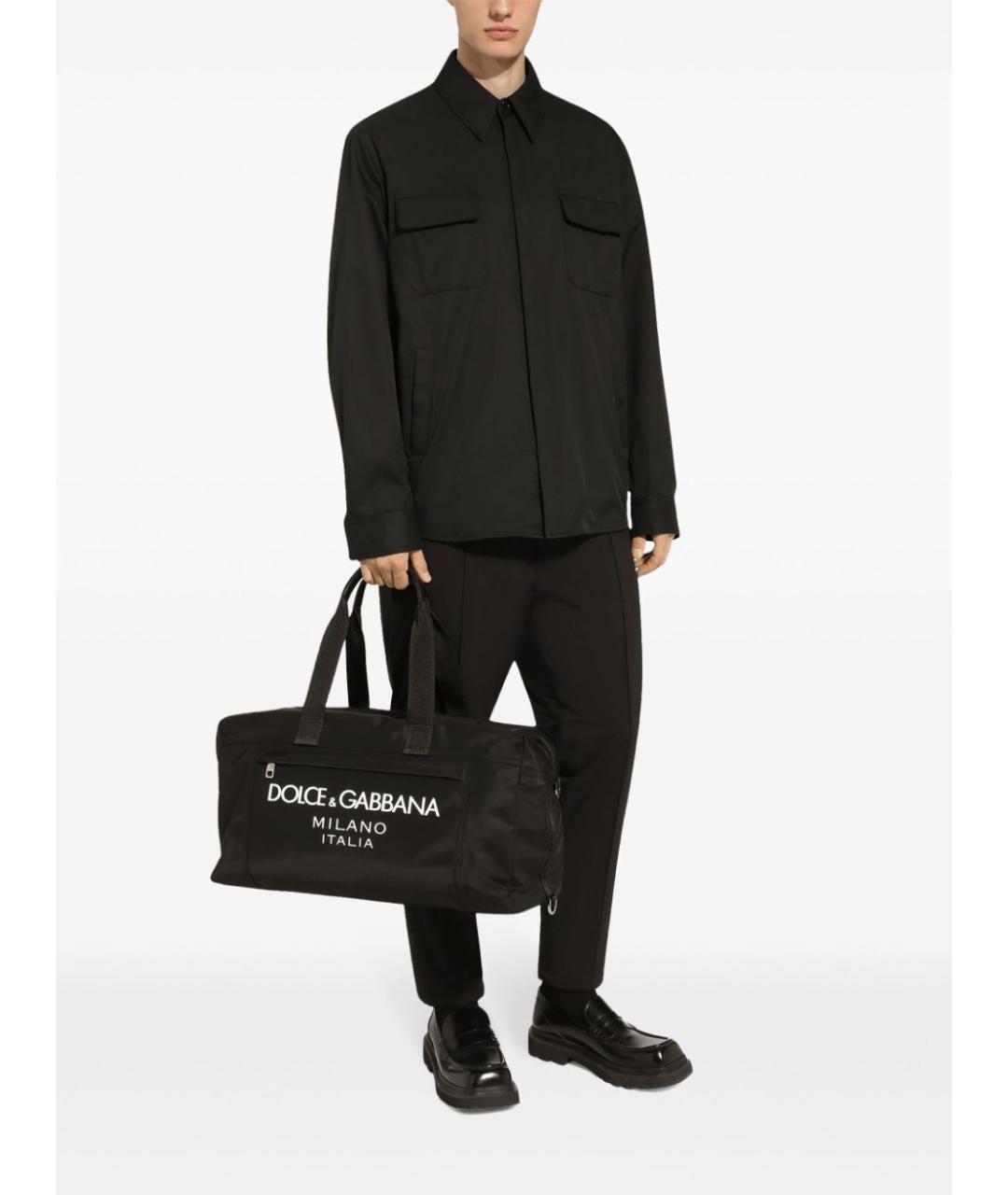 DOLCE&GABBANA Черная сумка тоут, фото 7