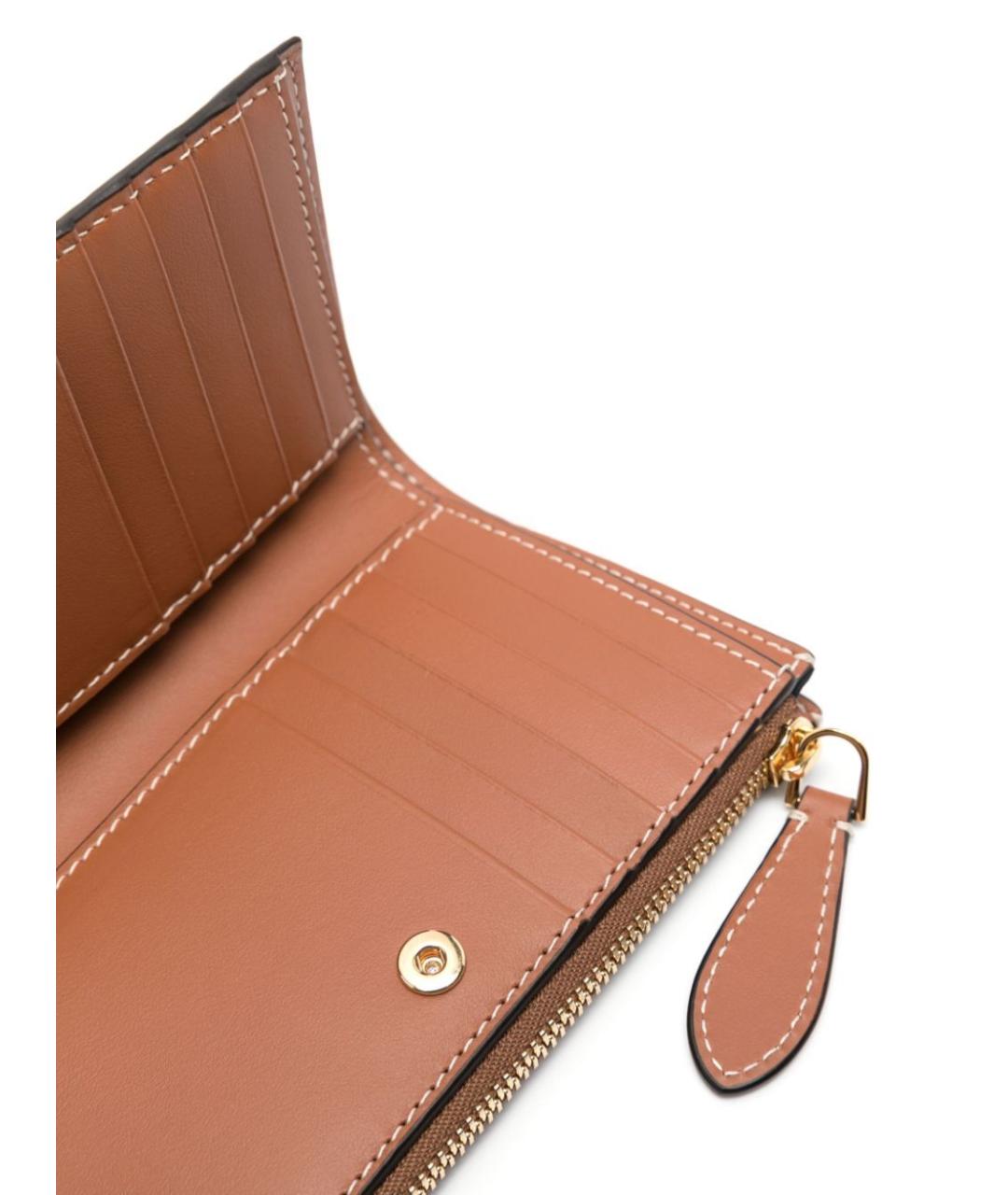 BURBERRY Бежевый кожаный кошелек, фото 2