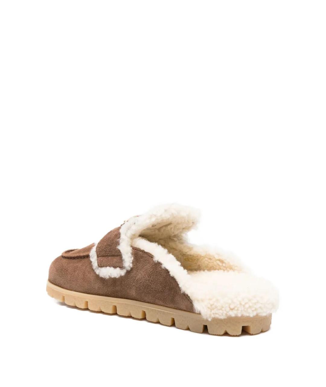 PRADA Коричневые замшевые сабо, фото 3