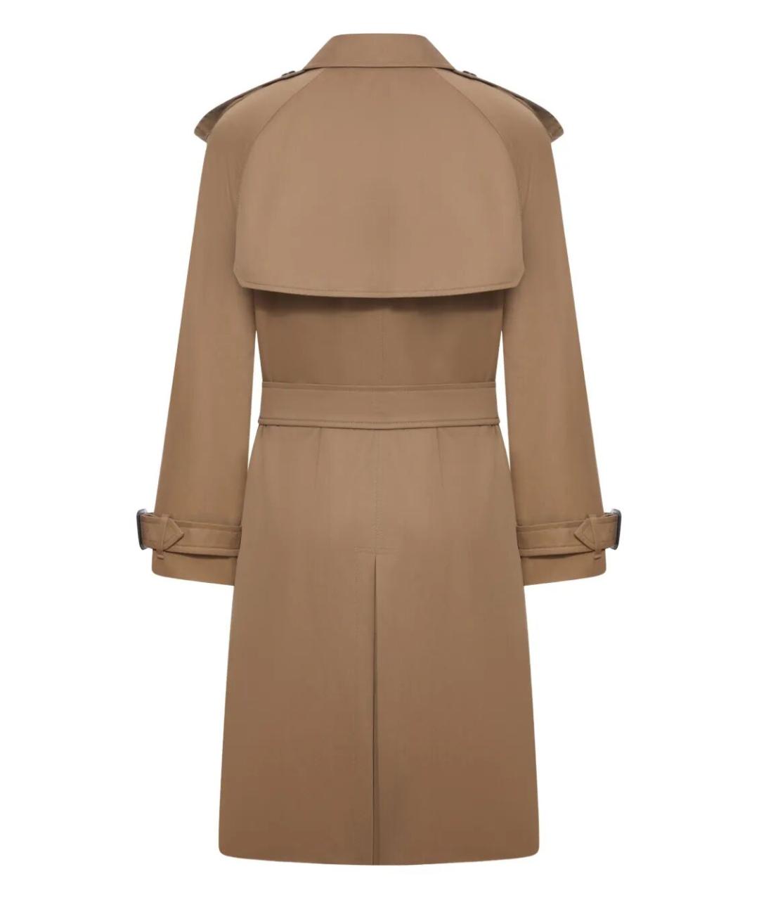 BURBERRY Коричневый хлопковый тренч / плащ, фото 2