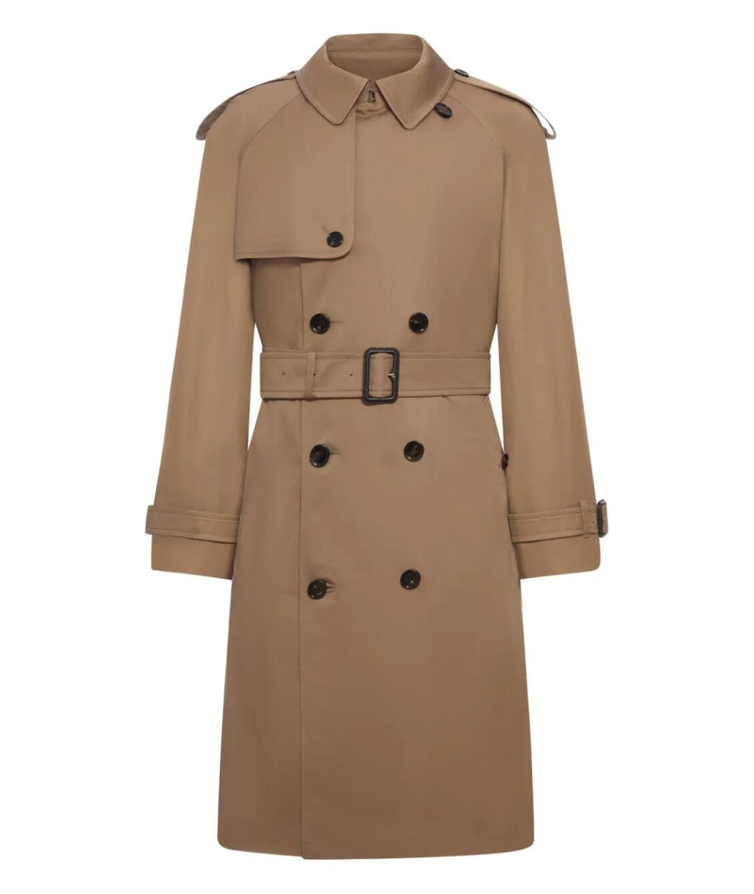 BURBERRY Коричневый хлопковый тренч / плащ, фото 1
