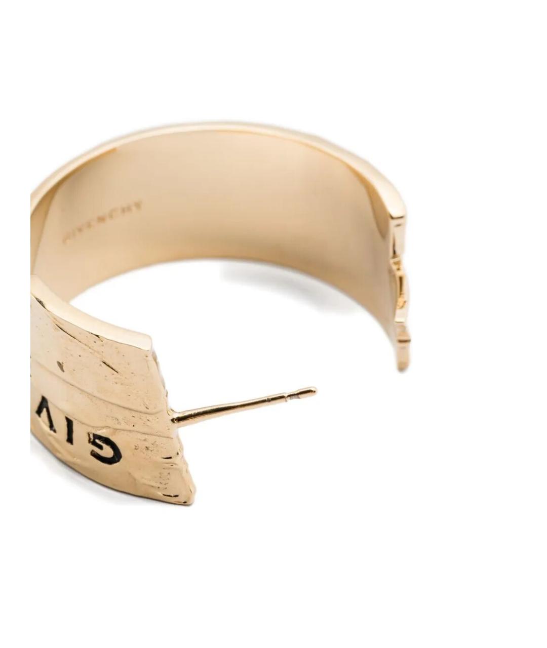 GIVENCHY Золотые латунные серьги, фото 3