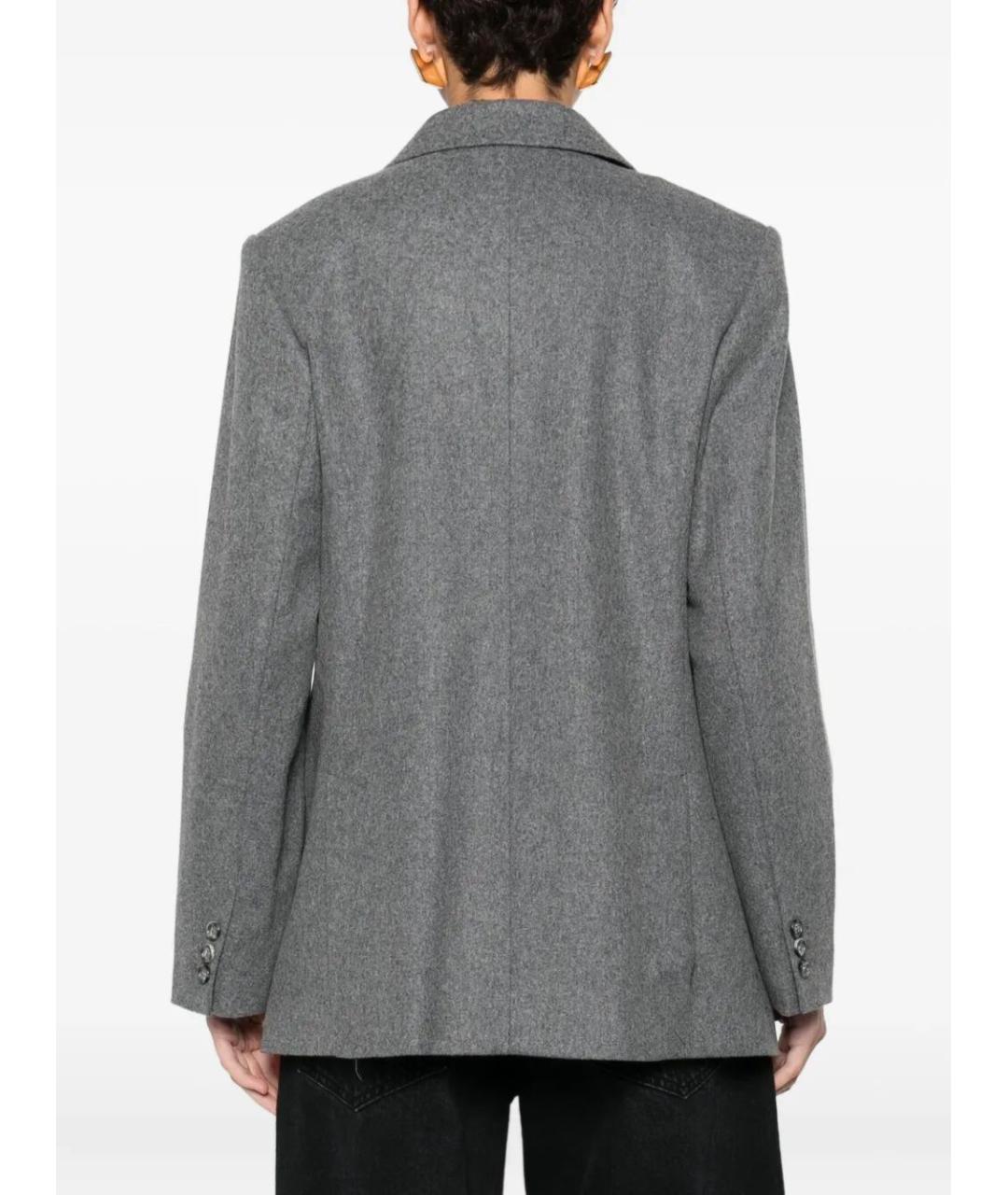 A.P.C. Серый шерстяной жакет/пиджак, фото 5