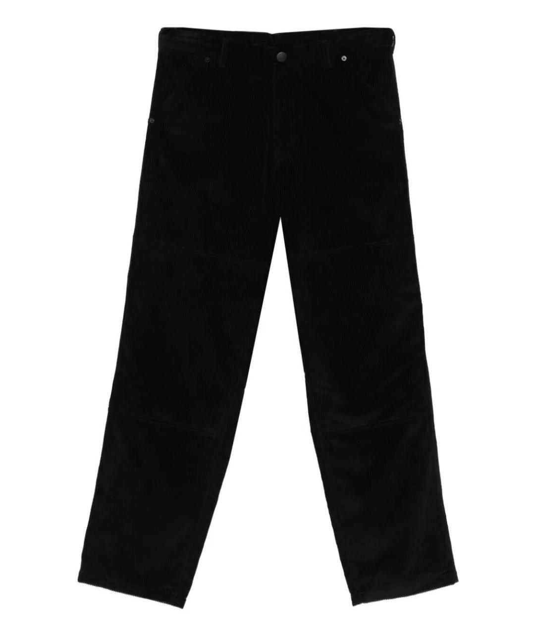 MONCLER Черные хлопковые повседневные брюки, фото 1