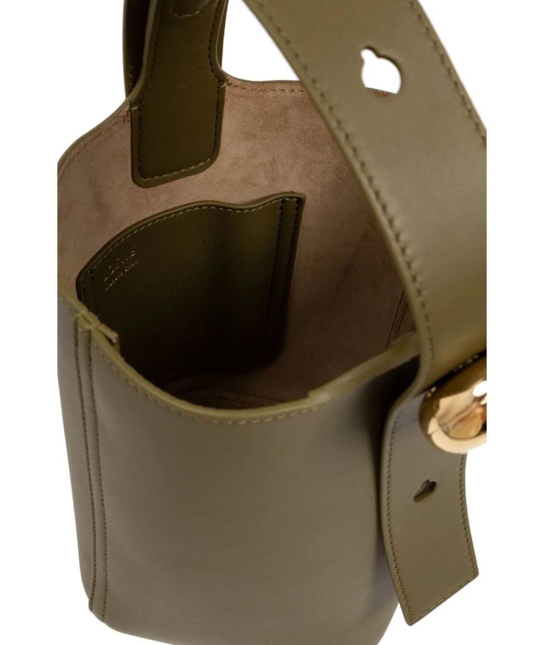 LOEWE Зеленая кожаная сумка тоут, фото 5