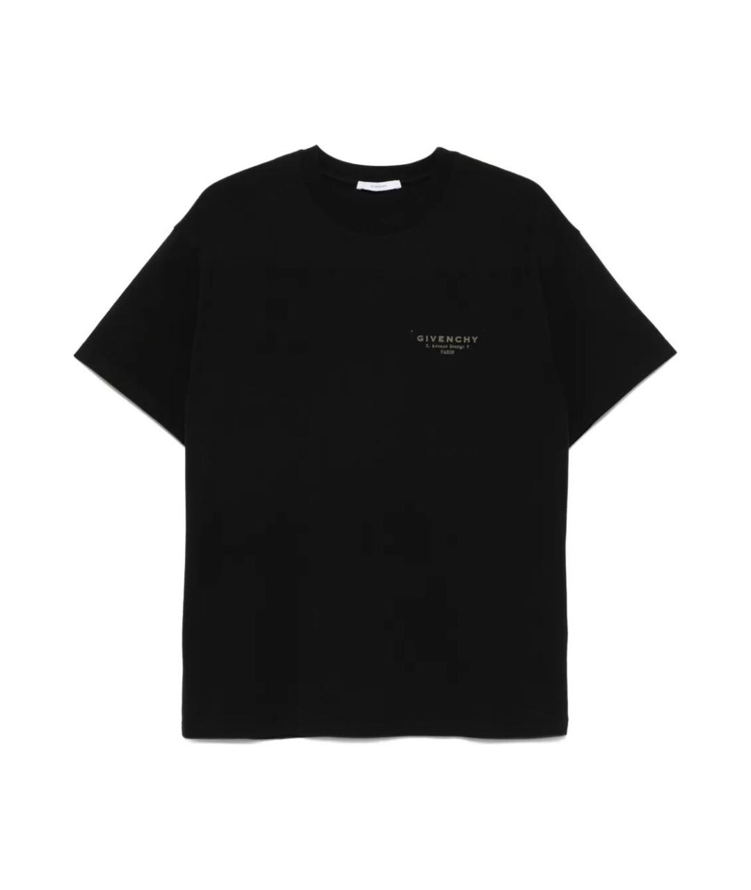 GIVENCHY Черная хлопковая футболка, фото 1