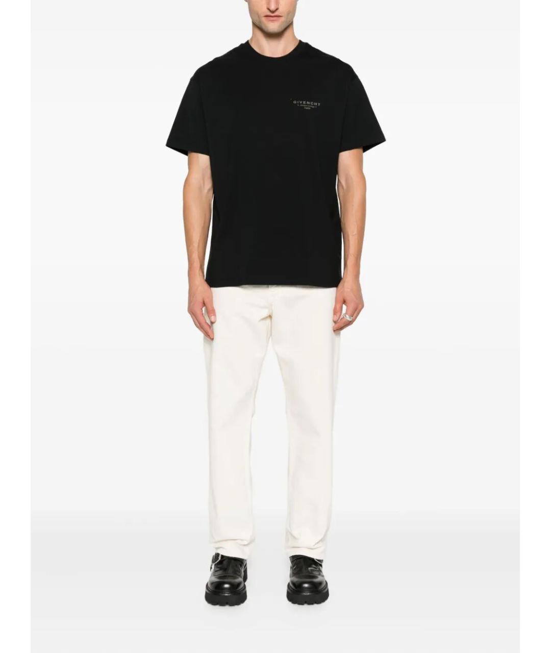 GIVENCHY Черная хлопковая футболка, фото 2