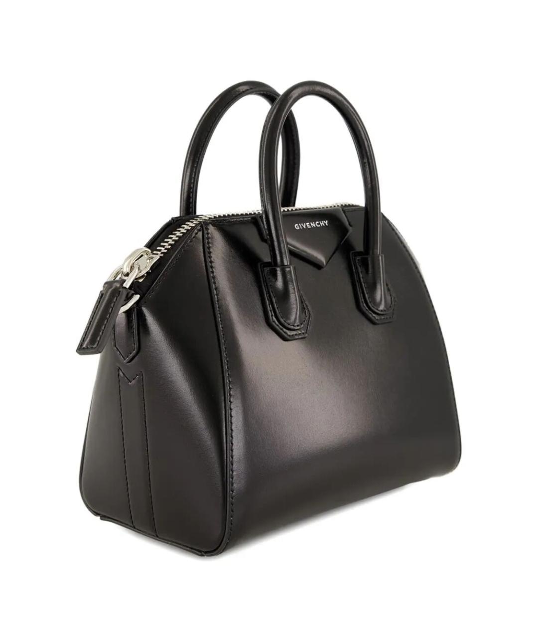 GIVENCHY Черная кожаная сумка тоут, фото 3