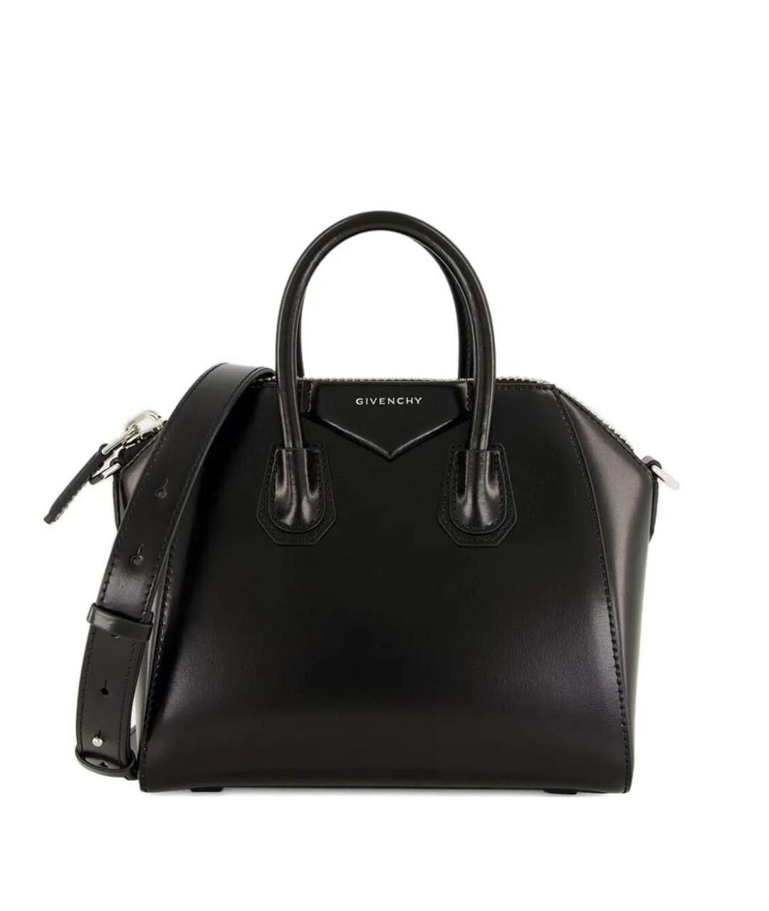 GIVENCHY Черная кожаная сумка тоут, фото 1