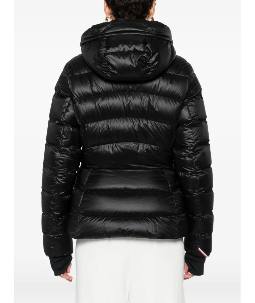 MONCLER Черный полиамидовый пуховик, фото 3