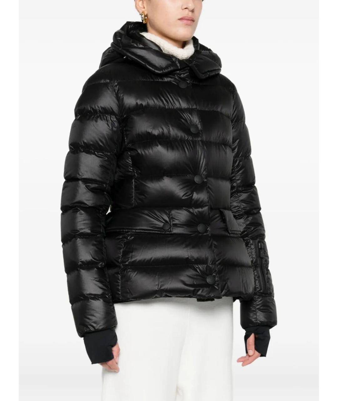 MONCLER Черный полиамидовый пуховик, фото 2